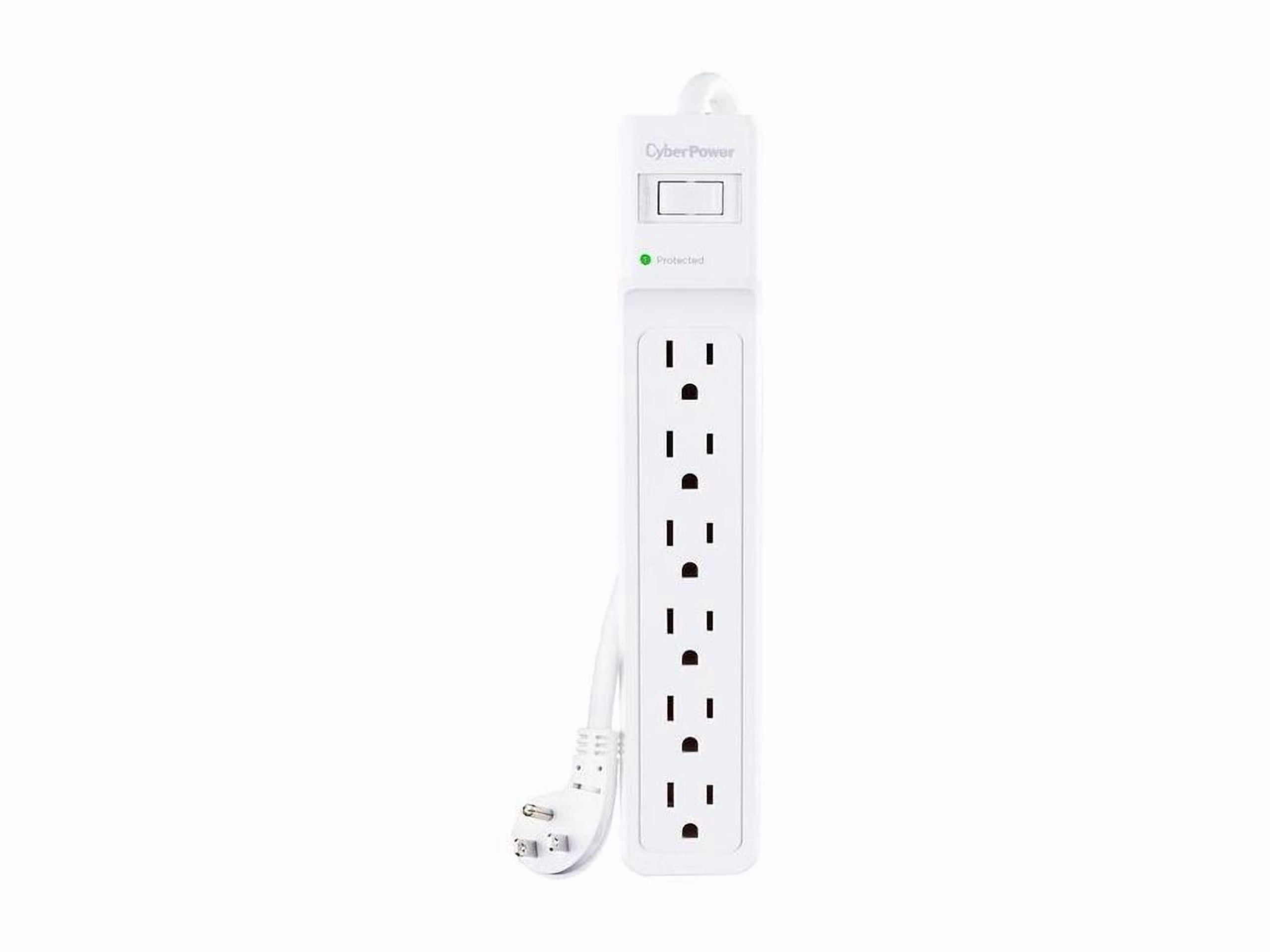 CyberPower Essential B615 - Surge protector - AC 125 V - 1875 Watt - output connectors: 6 - 16.4 ft cord - white
