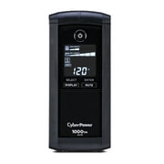 CyberPower CP1000AVRLCD Battery Backup UPS, 1000VA/600W, 120V, 8 Outlets, AVR, LCD Display, Black