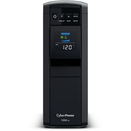 CyberPower - PFC Sinewave CP1350PFCLCD 1350VA Mini-Tower UPS - Black