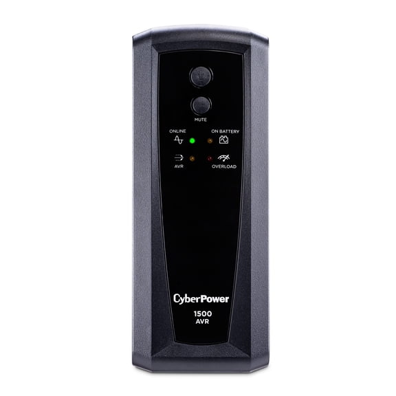 CyberPower CP1500AVRT UPS Battery Backup with AVR, 1500VA/900W, Mini Tower, 10 Outlets