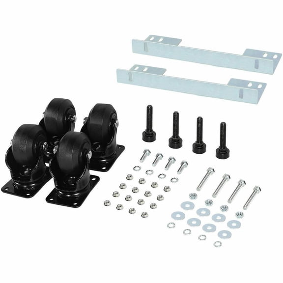 CyberPower CRA60003 3 in Heavy Duty Caster Kit - Silver/Black 5YR Warranty - Hardware & Accessories