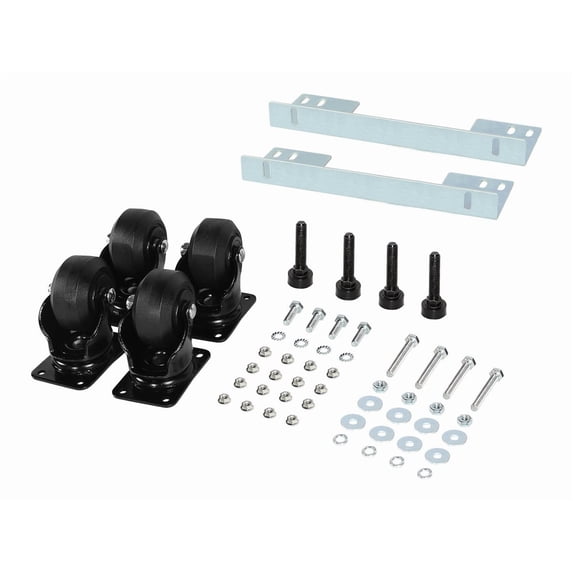 CyberPower CRA60003 3 in Heavy Duty Caster Kit - Silver/Black 5YR Warranty - Hardware & Accessories