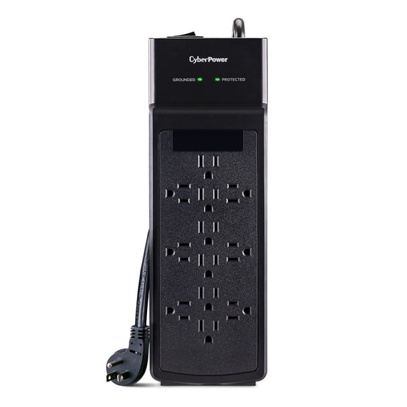 CyberPower CSB1206 Essential 12 Outlet Surge Protector with 3600 J Surge Suppression