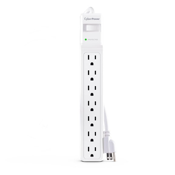 CyberPower CSB706W 7 Outlet Surge Protector 1800 Joules