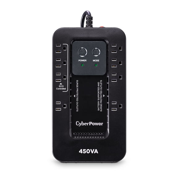 CyberPower EC450G UPS Battery Backup and Surge Protector, 450VA/260W