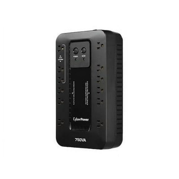 CyberPower EC750GTAA 750VA/450W Simulated Sinewave Compact UPS System, TAA Compliant, Black