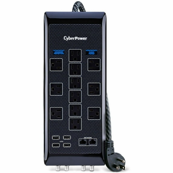 CyberPower HT1206UC2RC1 Premier Home Theater 12, Outlet Surge with 2880 J