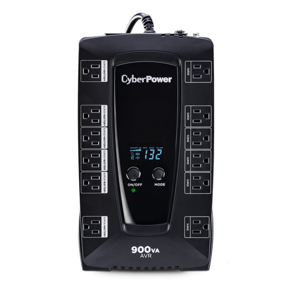 CyberPower AVRG900LCD UPS Battery Backup with AVR and LCD Display, 900VA/480W