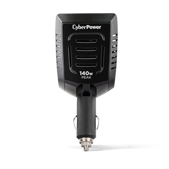 CyberPower M140BUC 140W Power Inverter - 1 AC Outlet, USB-C & USB-A Ports, Black