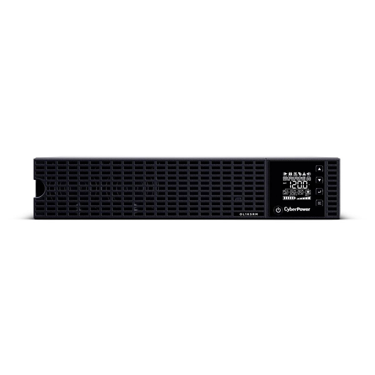 CyberPower OL1K5RM Online UPS System, Double-Conversion, 1500VA/1200W, 6 Outlets