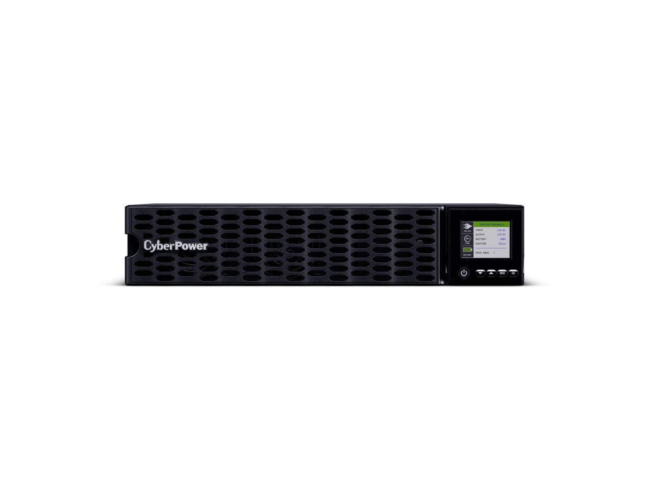 CyberPower OL750RTHD 750VA/750W Smart App Online Sine Wave LCD Rack/Tower Convertible UPS System, Black