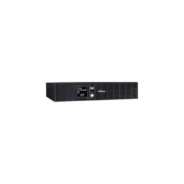 CyberPower OR1500LCDRT2U Smart App LCD UPS Systems - 1500VA/900W, 120 VAC, NEMA 5-15P, 2U, Rack / Tower, 8 Outlets, LCD, PowerPanel&reg; Business, $300000 CEG, 3YR Warranty