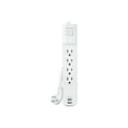 thumbnail image 1 of CyberPower P403URC1 Home Office Surge-Protector 4-Outlet Power Strip with 2 USB Ports, 3-Foot Cord, 1 of 6