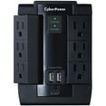 thumbnail image 1 of CyberPower P600WSURC1 Home Office Surge-Protector Swivel Wall Tap with 2 USB Ports, 1 of 8