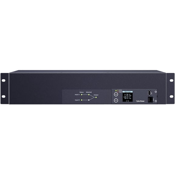 CyberPower PDU24007 Single Phase 240 200 VAC 30A Metered ATS PDU