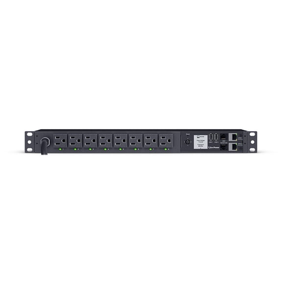 CyberPower PDU41001G 8-Outlet 1U Rackmount Gigabit Power Distribution Unit