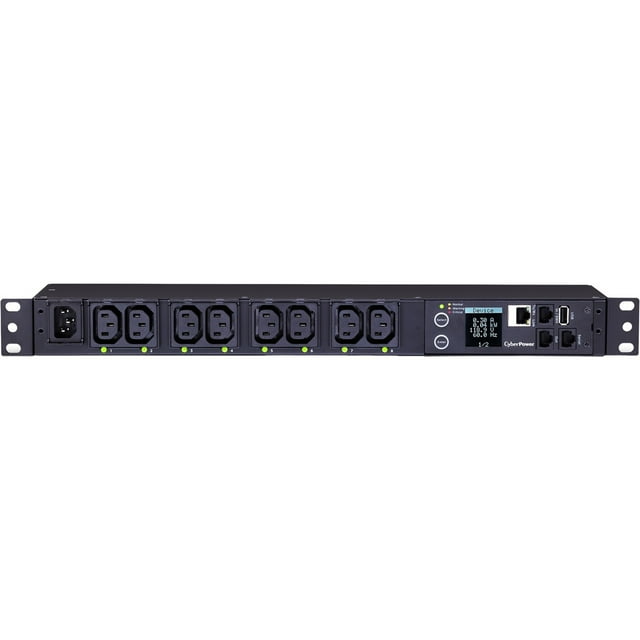 CyberPower PDU81004 100, 120 VAC 15A Switched Metered-by-Outlet PDU