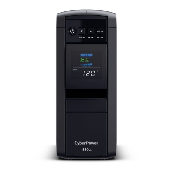 CyberPower CP850PFCLCD Pure Sinewave UPS Battery Backup, 850VA/510W, Mini Tower