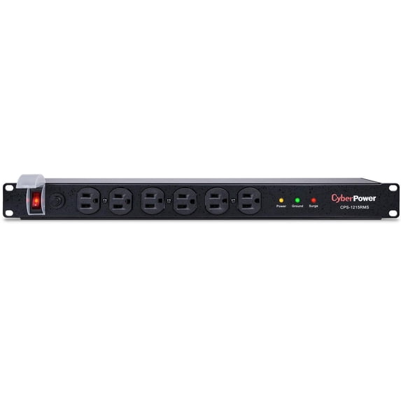 CyberPower CPS1215RMS 15' 12 Outlets 1800 Joules Rackbar Surge Strip