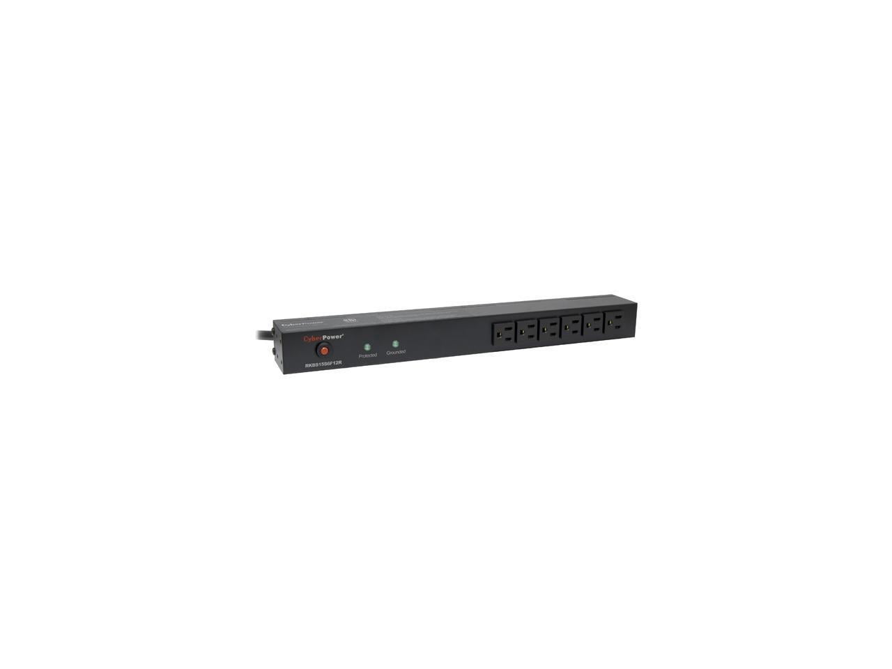 CyberPower Rackbar Surge Protection RKBS15S6F12R Zero-U/1U - surge protector