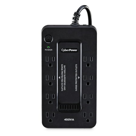 CyberPower - 450VA Battery Back-Up System - Black