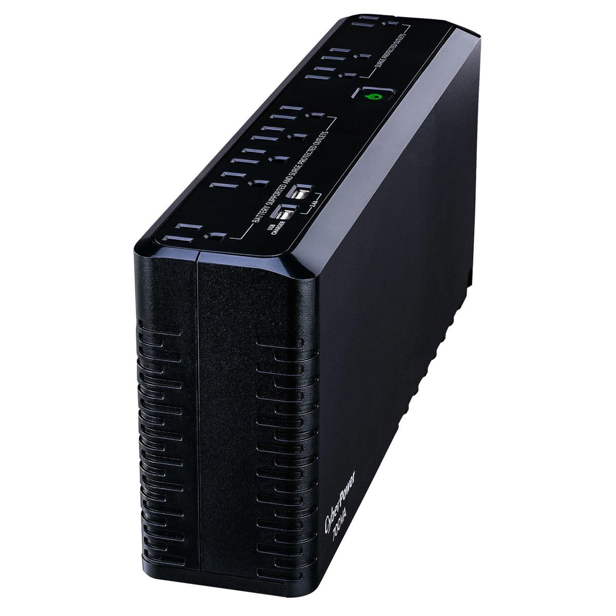 CyberPower SL700U Standby UPS System, 700VA/370W, 8 Outlets, Slim Profile