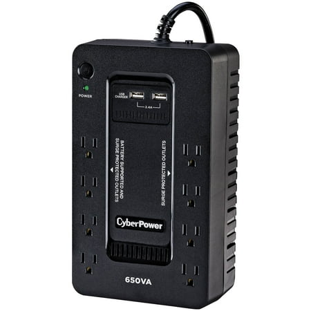 CyberPower - 650VA Battery Back-Up System - Black