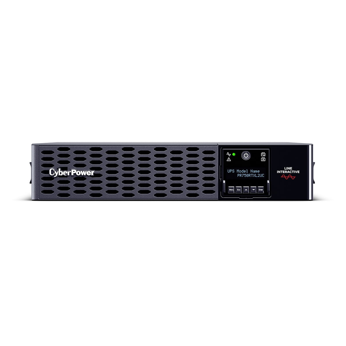 CyberPower PR750RTXL2UC Smart App Sinewave UPS Systems - 750VA/750W, 120 VAC, NEMA 5-15P, 2U, Rack / Tower, Sine Wave, 8 Outlets, LCD, PowerPanel® Business