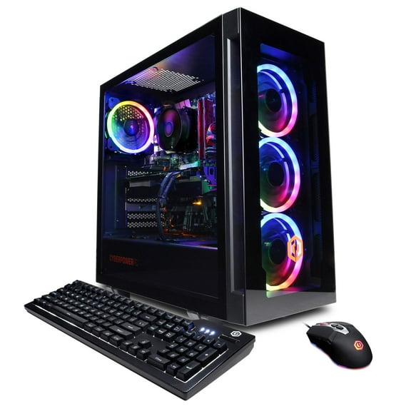 CyberPowerPC GXiVR8040A12 Gaming PC, Intel Core i7-12700F, 16GB DDR4, 1TB SSD, Black