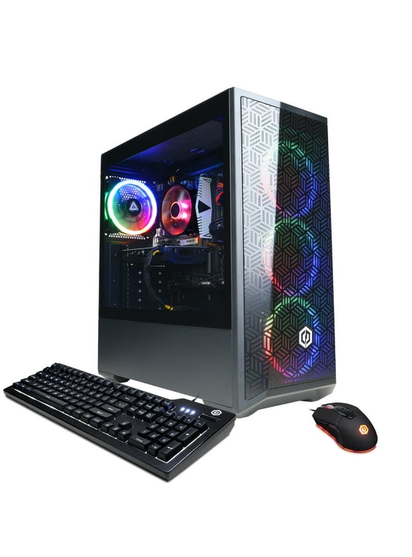 CyberPowerPC Gamer Master Gaming Desktop, AMD Ryzen 5 7600, 16GB, AMD Radeon RX 7600 8GB, 1TB SSD, Black, GMA6900WST