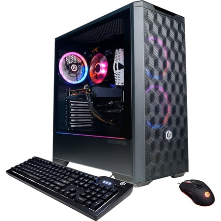 CyberPowerPC - Gamer Master Gaming Desktop - AMD Ryzen 7 5700X - 16GB Memory - AMD Radeon RX 6600 XT - 1TB HDD + 500GB SSD - Black