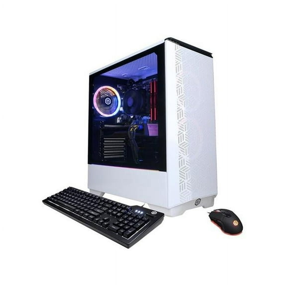 CyberPowerPC Gamer Master Gaming Desktop, AMD Ryzen 7 5800X, 16GB RAM, NVIDIA GeForce RTX 3060 Ti 8 GB, 1TB SSD, Windows 10 Home, GM60900