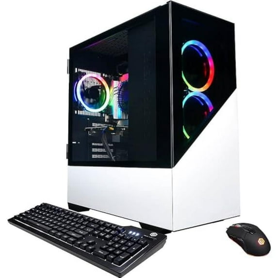 CyberPowerPC Gamer Master Gaming Desktops, AMD Ryzen 7 7700, 16GB, 2TB SSD, GMA9360CPG