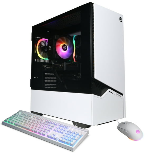 CyberPowerPC Gamer Master Gaming PC, AMD Ryzen 5 8400F, AMD Radeon RX 9060 XT 8GB, 16GB DDR5, 1TB SSD, GMAI5600CPG