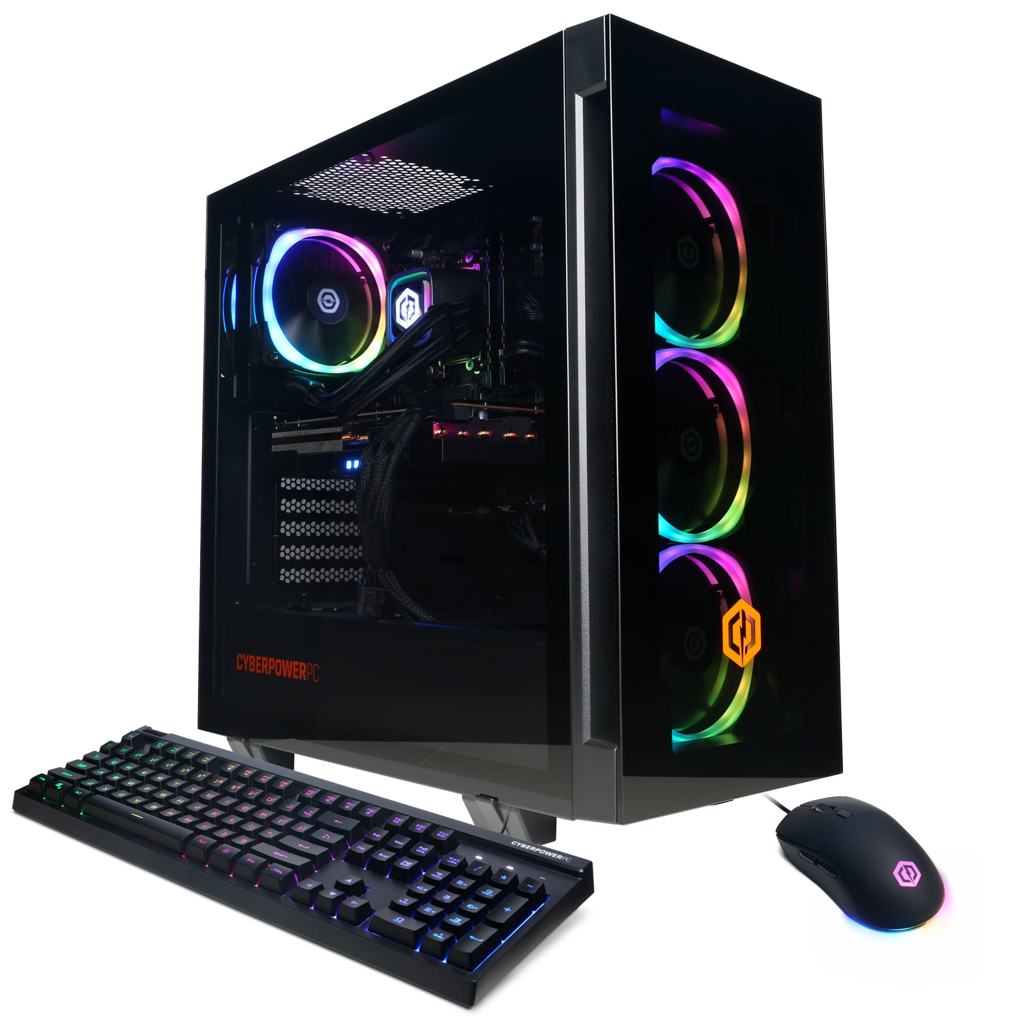 CyberPowerPC Gamer Supreme Gaming Desktop, AMD Ryzen 7 8700F, 32GB, AMD Radeon RX 7800 XT 16GB, 2TB SSD, Black, SLC7100WST