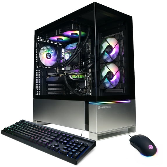 CyberPowerPC Gamer Supreme Gaming Desktop, AMD Ryzen 7 8700F, 32GB, NVIDIA GeForce RTX 4060 Ti 16GB, 2TB SSD, Black, SLCAI6600CPG