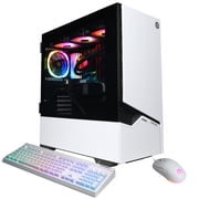 CyberPowerPC Gamer Supreme Gaming Desktop, AMD Ryzen 7 9800X3D, NVIDIA GeForce RTX 5070 12GB, 32GB DDR5, 1TB SSD, White, SLC11000CPGV5