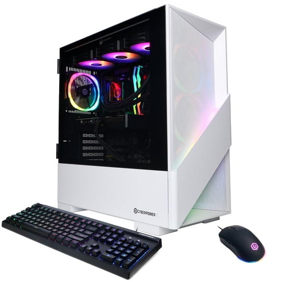 CyberPowerPC Gamer Supreme Gaming PC, AMD Ryzen 7 7800X3D, NVIDIA GeForce RTX 5070 12GB, 32GB DDR5, 1TB SSD, SLC11000CPGV3