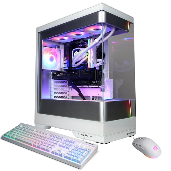 CyberPowerPC Gamer Supreme Gaming PC, AMD Ryzen 7 9800X3D, AMD Radeon RX 9060 XT 16GB, 32GB DDR5, 2TB SSD, SLC11420CPG
