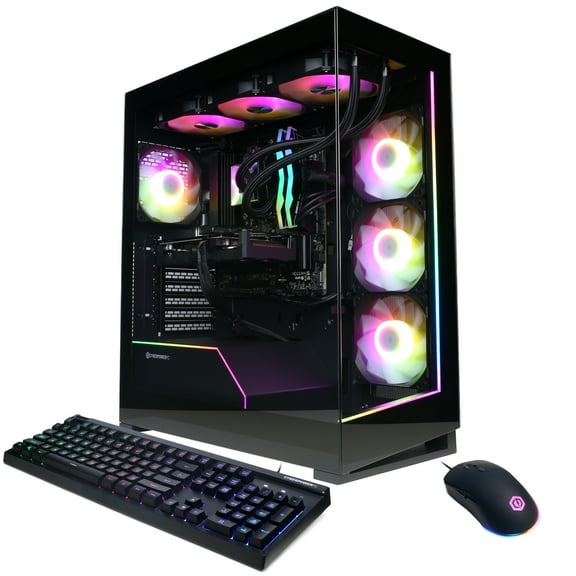 CyberPowerPC Gamer Supreme Gaming PC, AMD Ryzen 9 9900X, AMD Radeon RX 9060 XT 16GB, 32GB DDR5, 2TB SSD, SLC11440CPG