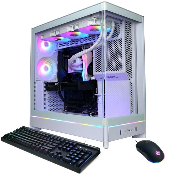 CyberPowerPC Gamer Supreme Gaming PC, AMD Ryzen 9 9900X, AMD Radeon RX 9070 XT 16GB, 32GB DDR5, 2TB SSD, SLC11180CPG