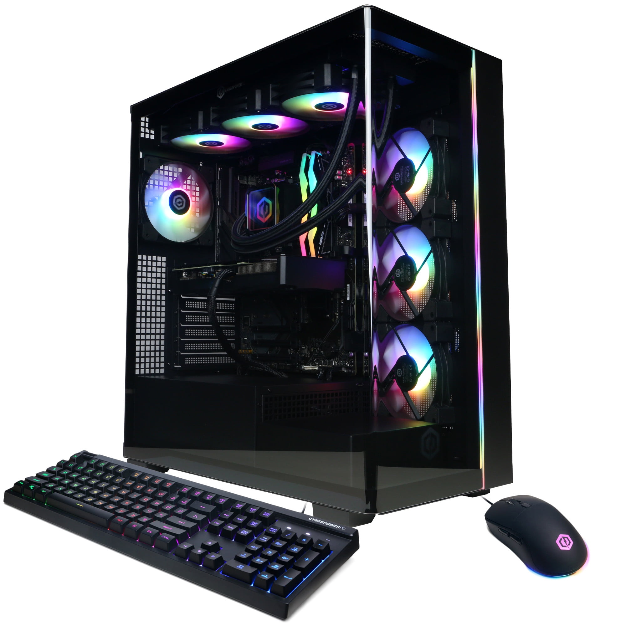 CyberPowerPC Gamer Supreme Gaming PC, AMD Ryzen 9 9900X, NVIDIA GeForce RTX 5060 Ti 16GB, 32GB DDR5, 2TB SSD, SLCAI10200CPG