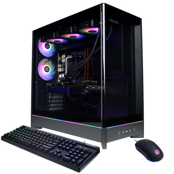 CyberPowerPC Gamer Supreme Liquid Cool Gaming Desktop, AMD Ryzen 9 9950X, 64GB, NVIDIA GeForce RTX 5090 32GB, 4TB SSD, Black, SLCAI8400CPGV2