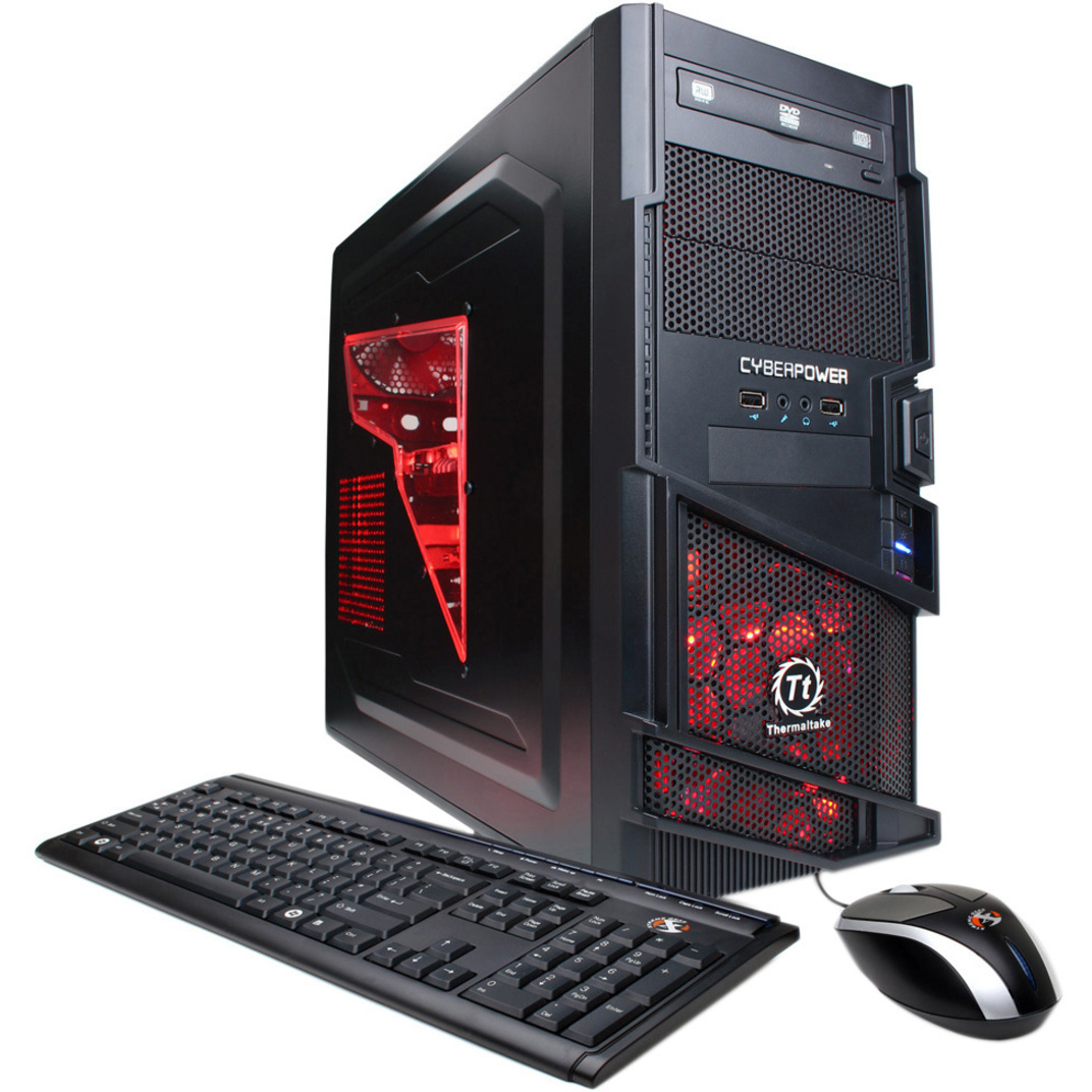CyberPowerPC Gamer Ultra Gaming Desktop, AMD FX-Series FX-4100, 8GB RAM, NVIDIA GeForce GT520 1 GB, 1TB HD, DVD Writer, Windows 7 Home Premium, GUA250 - image 1 of 5
