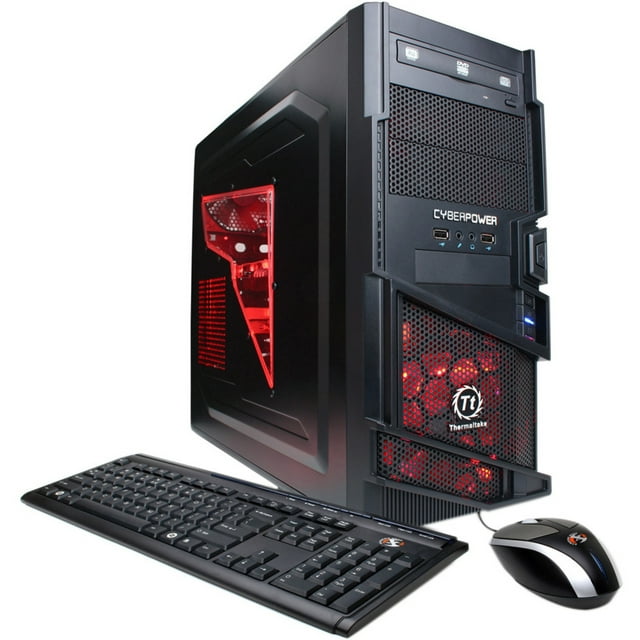 CyberPowerPC Gamer Ultra Gaming Desktop, AMD FX-Series FX-4100, 8GB RAM, NVIDIA GeForce GT520 1 GB, 1TB HD, DVD Writer, Windows 7 Home Premium, GUA250