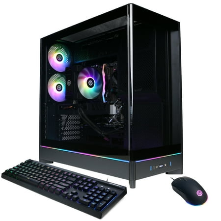 CyberPowerPC Gamer Xtreme Gaming PC, Intel Core Ultra 5 225F, 16GB, Arc B580 12GB, 2TB SSD, Black, GXi11240CPGV15