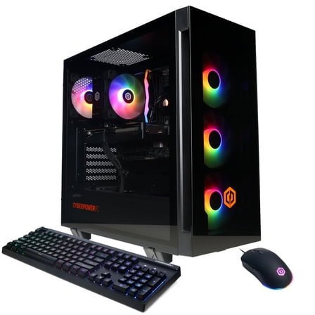 CyberPowerPC Gamer Xtreme Gaming PC, Intel Core Ultra 5 225F, NVIDIA GeForce RTX 5050 8GB, 16GB DDR5, 1TB SSD, GXi11240CPGV23