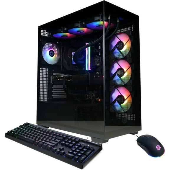 CyberPowerPC Gamer Xtreme VR Gaming PC, Intel Core i9-14900KF 3.2GHz, GeForce RTX 5070 12GB, 32GB DDR5, 2TB PCIe 4.0 SSD, WiFi Ready & Windows 11 Home (GXiVR8080A39)