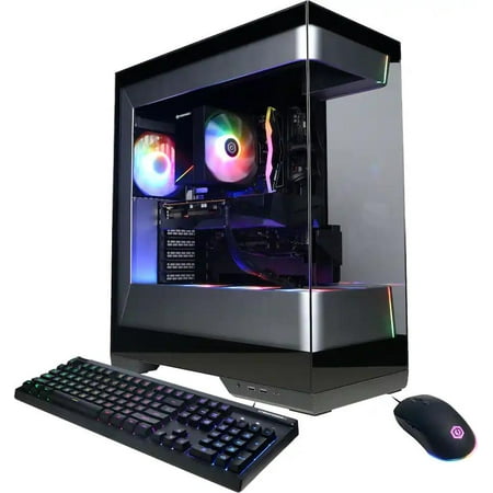 CyberPowerPC - Gaming Desktop - AMD Ryzen 7 8700F - AMD Radeon RX 7700 16GB - 16GB DDR5 - 1TB PCIe 4.0 SSD - Black