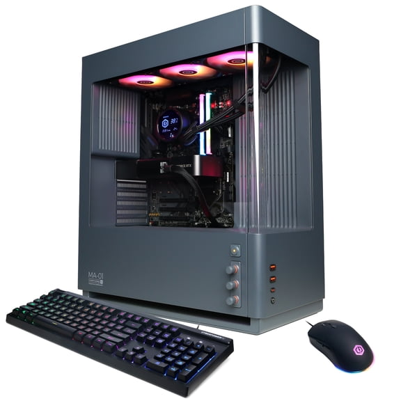 CyberPowerPC Gaming PC, AMD Ryzen 7 7800X3D, NVIDIA GeForce RTX 5070 12GB Founders Edition, 32GB DDR5, 1TB SSD, SLC8800WST